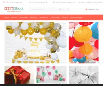 Feestfirma.be(Feestartikelen bestellen) Screenshot