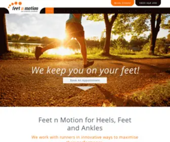 Feetinmotion.co.nz(Feet n Motion Podiatry for Feet) Screenshot