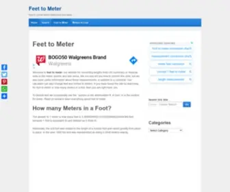 Feettometer.com(Feet to Meters) Screenshot