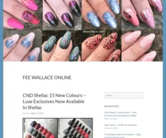 Feewallace.com(Blogs, Tutorials & Essays for Nail Professionals) Screenshot