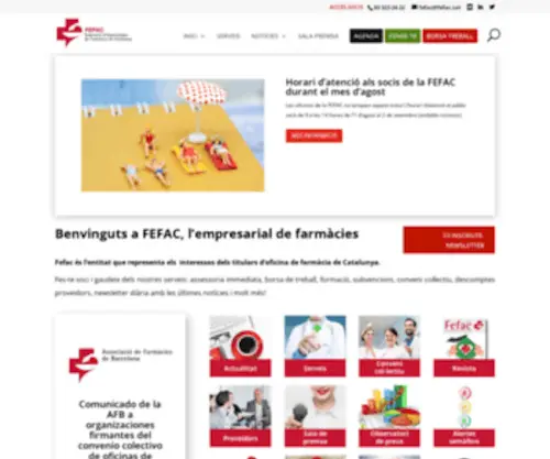Fefac.cat(L’empresarial) Screenshot
