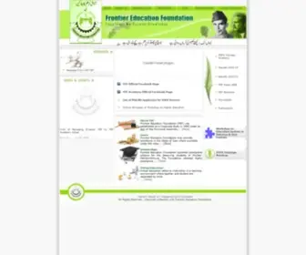 Fef.edu.pk(Frontier Education Foundation) Screenshot