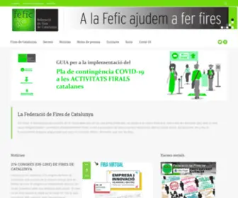 Fefic.com(Federació de Fires de Catalunya) Screenshot