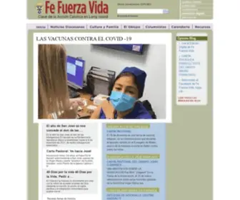 Fefuerzavida.org(Fe Fuerza Vida) Screenshot