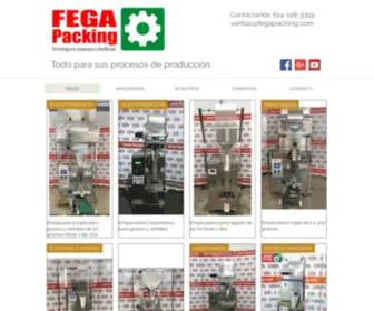 Fegapacking.com(Empacadora para granos y semillas en México) Screenshot