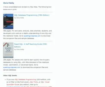 Fehily.com(Chris Fehily) Screenshot