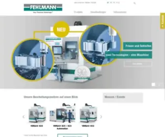 Fehlmann.com(Fehlmann ag maschinenfabrik) Screenshot