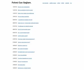 Fehmicansaglam.net(Fehmi) Screenshot