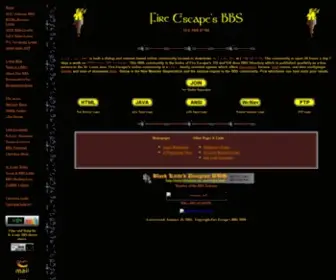 Fehq.org(Fire Escape's BBS) Screenshot