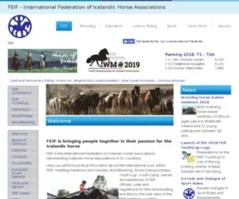Feif.org(Passion for the Icelandic Horse) Screenshot