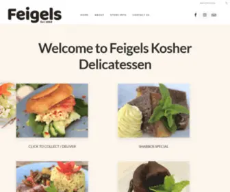 Feigels.com(Feigels Kosher Delicatessen) Screenshot