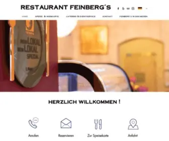 Feinbergs.de(Restaurant) Screenshot