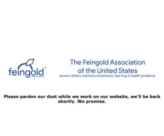 Feingold.org(Feingold Association) Screenshot