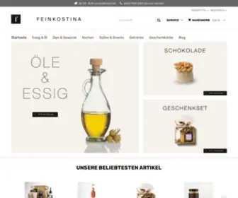 Feinkostina.com(Feinkost Online Shop) Screenshot