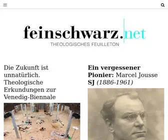Feinschwarz.net(Theologisches Feuilleton) Screenshot