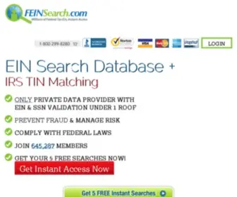 Feinsearch.com(EIN Search) Screenshot
