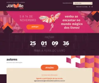 Feiradolivrojoinville.com.br(Redirecionando para o site) Screenshot