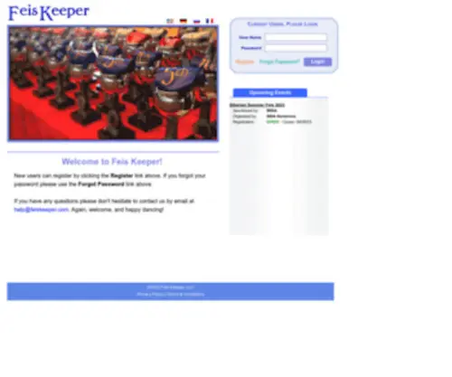 Feiskeeper.com(Feis Keeper) Screenshot