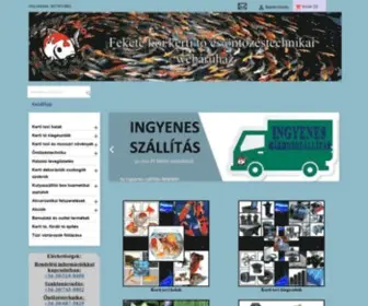 Fekete-Koi.com(Kerti tó webáruház) Screenshot