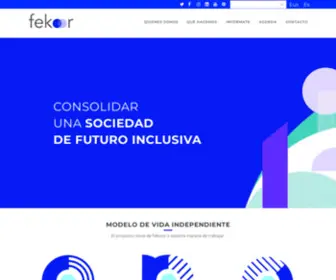 Fekoor.com(Personas con discapacidad física y/u orgánica de Bizkaia) Screenshot