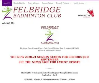 Felbridgebadmintonclub.co.uk(Felbridge Badminton Club) Screenshot