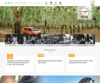 Felda.net.my(Lembaga Kemajuan Tanah Persekutuan (FELDA)) Screenshot