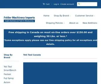 Feldercanada.com(Felder Machinery Imports) Screenshot