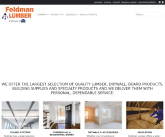 Feldmanlumber.com(Quality lumber) Screenshot