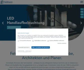 Feldmann-GMBH.com(Edelstahl, Aluminium, Schmiedeeisen) Screenshot