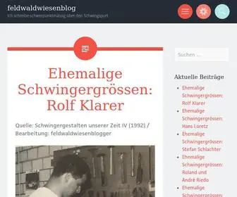 Feldwaldwiesenblog.ch(Schwinger-Blog) Screenshot
