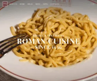 Feliceatestaccio.it(Ristorante Cucina Tradizionale Romana) Screenshot