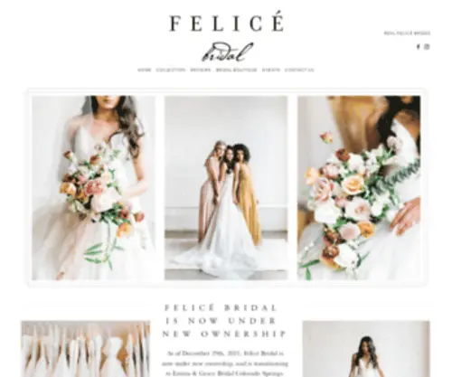 Felicebridal.com(Felice Bridal) Screenshot