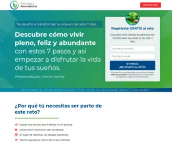 Felicidadyabundancia.com(Registro Gratis a Reto de 7 Días) Screenshot