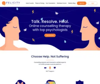 Felicity.care(The most convenient way to access counseling & therapy) Screenshot