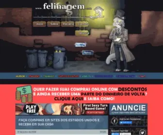 Felinagem.com(Site Humor e Entretenimento) Screenshot