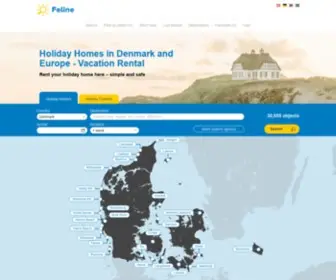 Feline-Holidays.com(Holiday Homes in Denmark and Europe) Screenshot