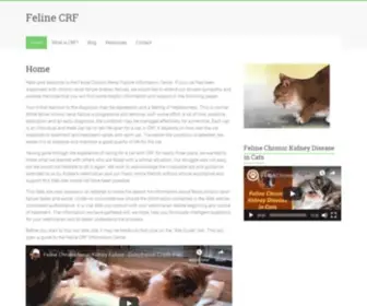 Felinecrf.com(Chronic Rental Failure in Cats) Screenshot