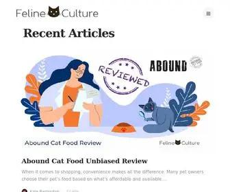 Felineculture.com(Feline Culture) Screenshot