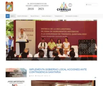 Felipecarrillopuerto.gob.mx(Ayuntamiento Felipe Carrillo Puerto) Screenshot