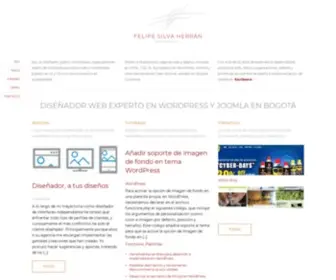 Felipesilva.com(Diseñador web experto en WordPress y Joomla en Bogotá) Screenshot
