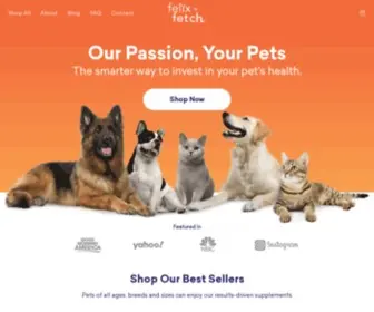 Felixandfetch.com(Our passion) Screenshot