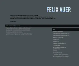 Felixauer.com(Felix Auer) Screenshot