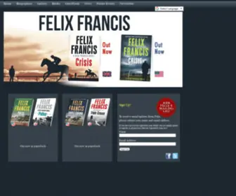 Felixfrancis.com(Dick Francis and Felix Francis) Screenshot