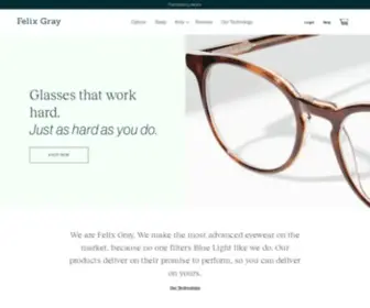 Felixgray.com(Felix Gray) Screenshot