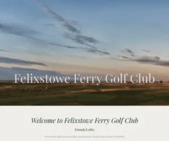 Felixstowegolf.co.uk(Felixstowe Ferry Golf Club) Screenshot