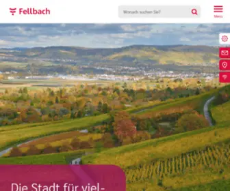 Fellbach.de(Stadt fellbach) Screenshot