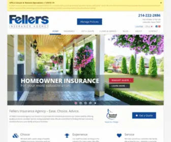 Fellersinsurance.com(Insurance Agency Lewisville) Screenshot