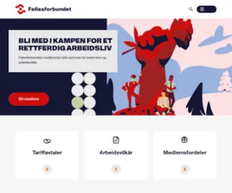 Fellesforbundet.no(Norges største fagforbund i privat sektor) Screenshot