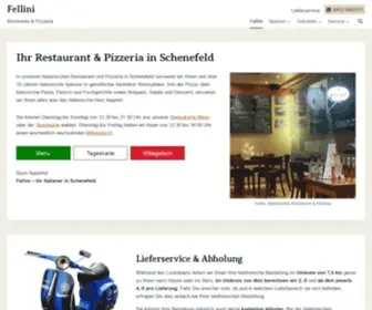 Fellini-Schenefeld.de(Ihr Italiener in Schenefeld) Screenshot