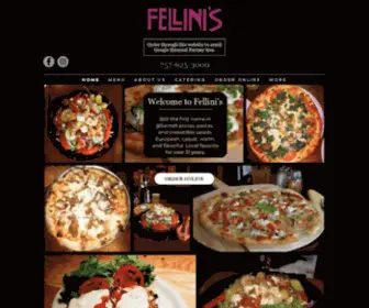 Fellinisva.com(Fellini's Italian RestaurantColley Avenue) Screenshot